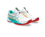 Chaussure indoor Asics Powerbreak FF vert rouge