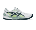 Chaussure indoor Asics Powerbreak FF blanc et vert Handball