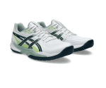 Chaussure indoor Asics Powerbreak FF blanc et vert Handball – Image 2